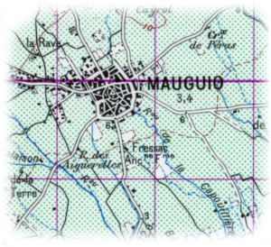 Carte de Mauguio de 1950