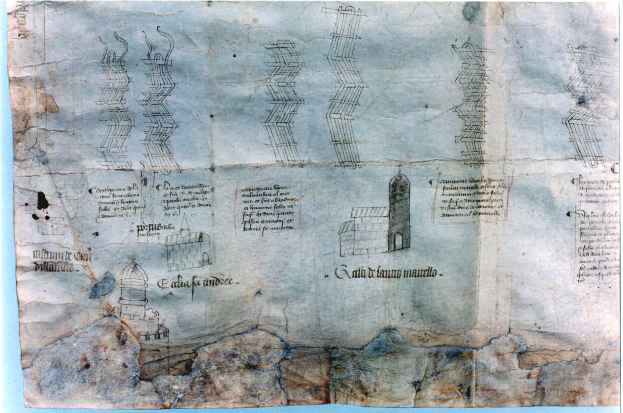 Organisation de la pêcherie de l'étang de l'Or, Parchemin du XIVe siècle- Document conservé aux Archives départementales de l’Hérault (France), sous la cote ad34 G2046-1